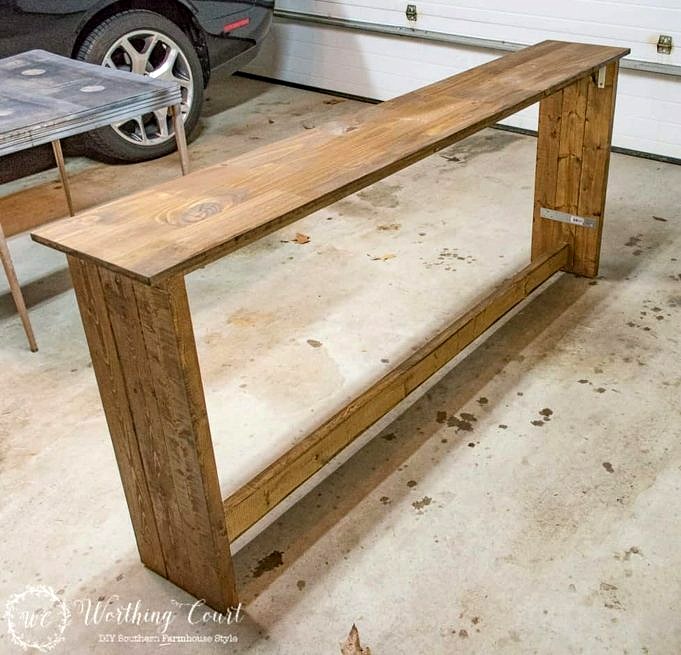 How To Build Your Own Rustic DIY Console Table